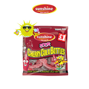 Sunshine Sour Cherry Cola Bottles 120g