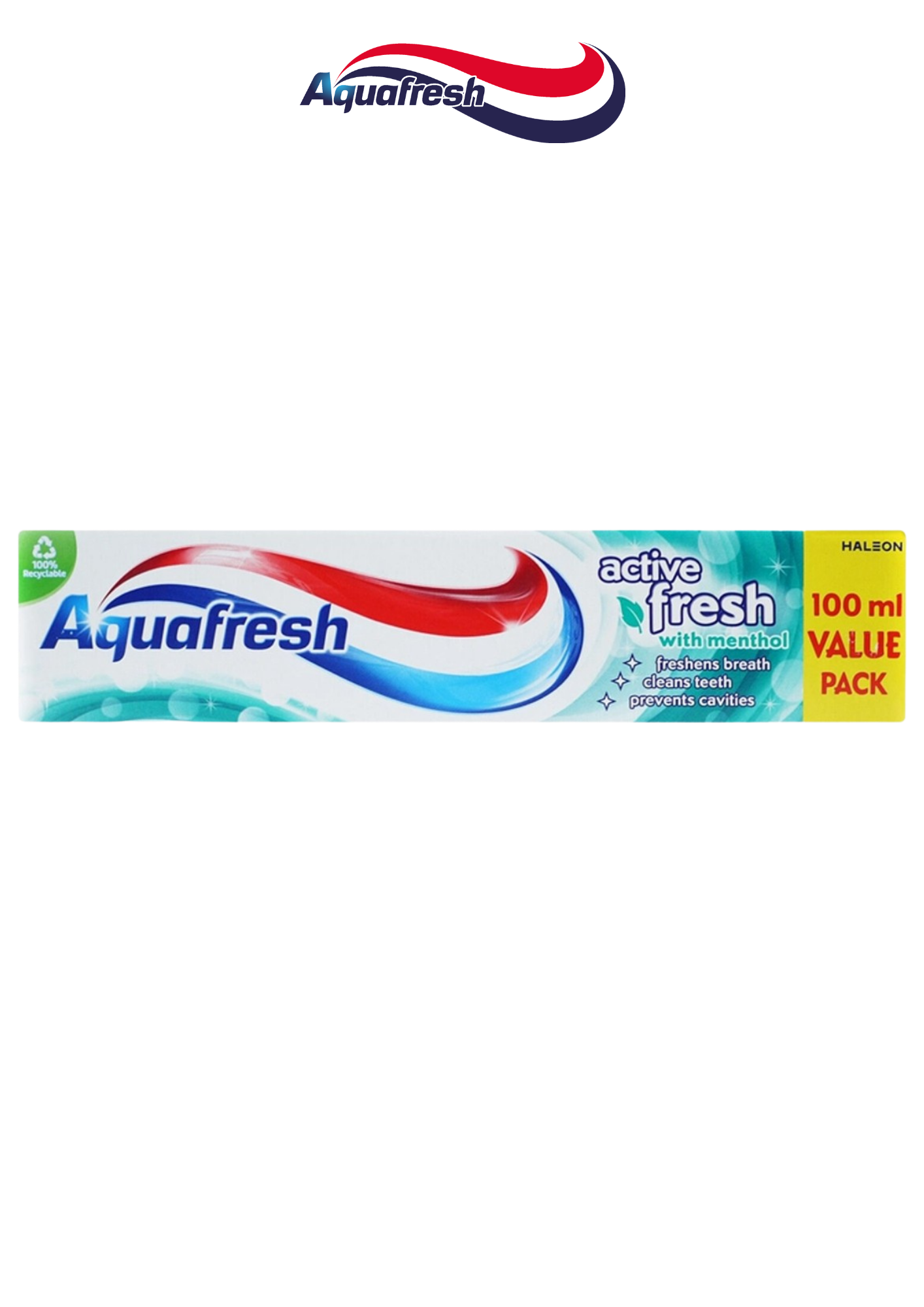 Aquafresh Active Fresh Toothpaste With Menthol 100ml