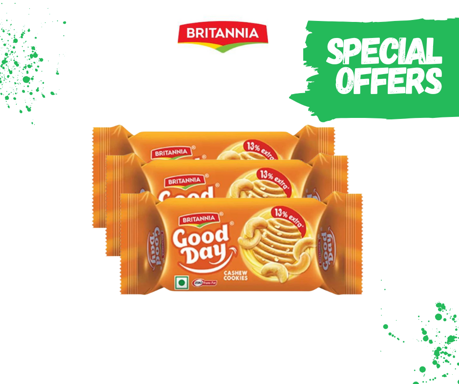Britannia Good Day Cashew Cookies  ( 3 for £1.29)