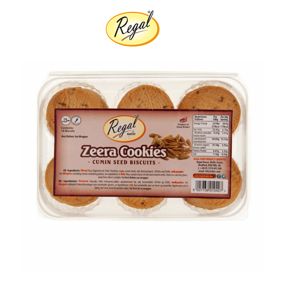 Regal Egg Free Regal Zeera Cookies 18 pcs