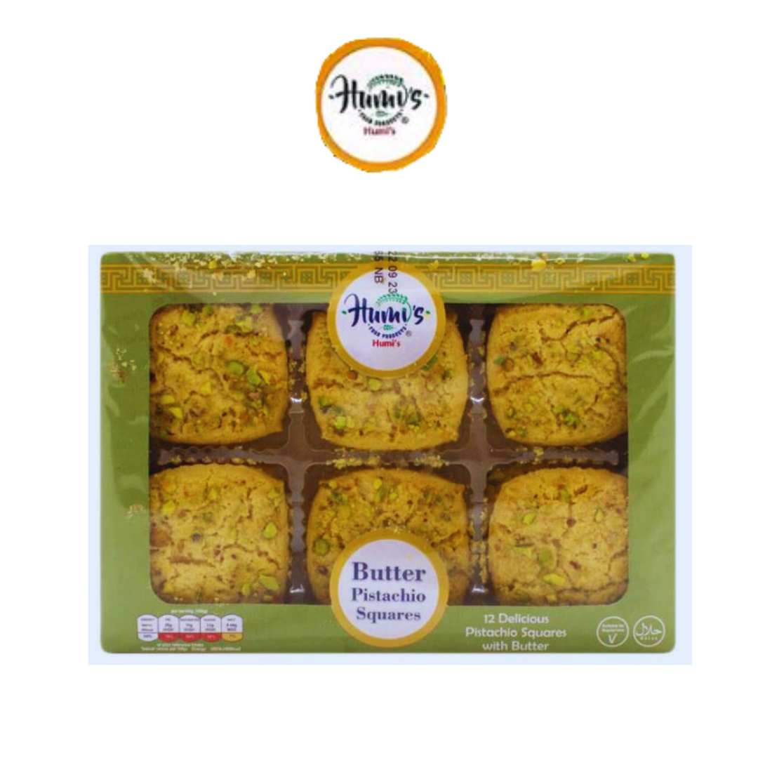 Humi’s Butter Pistachio Squares – 12 pcs