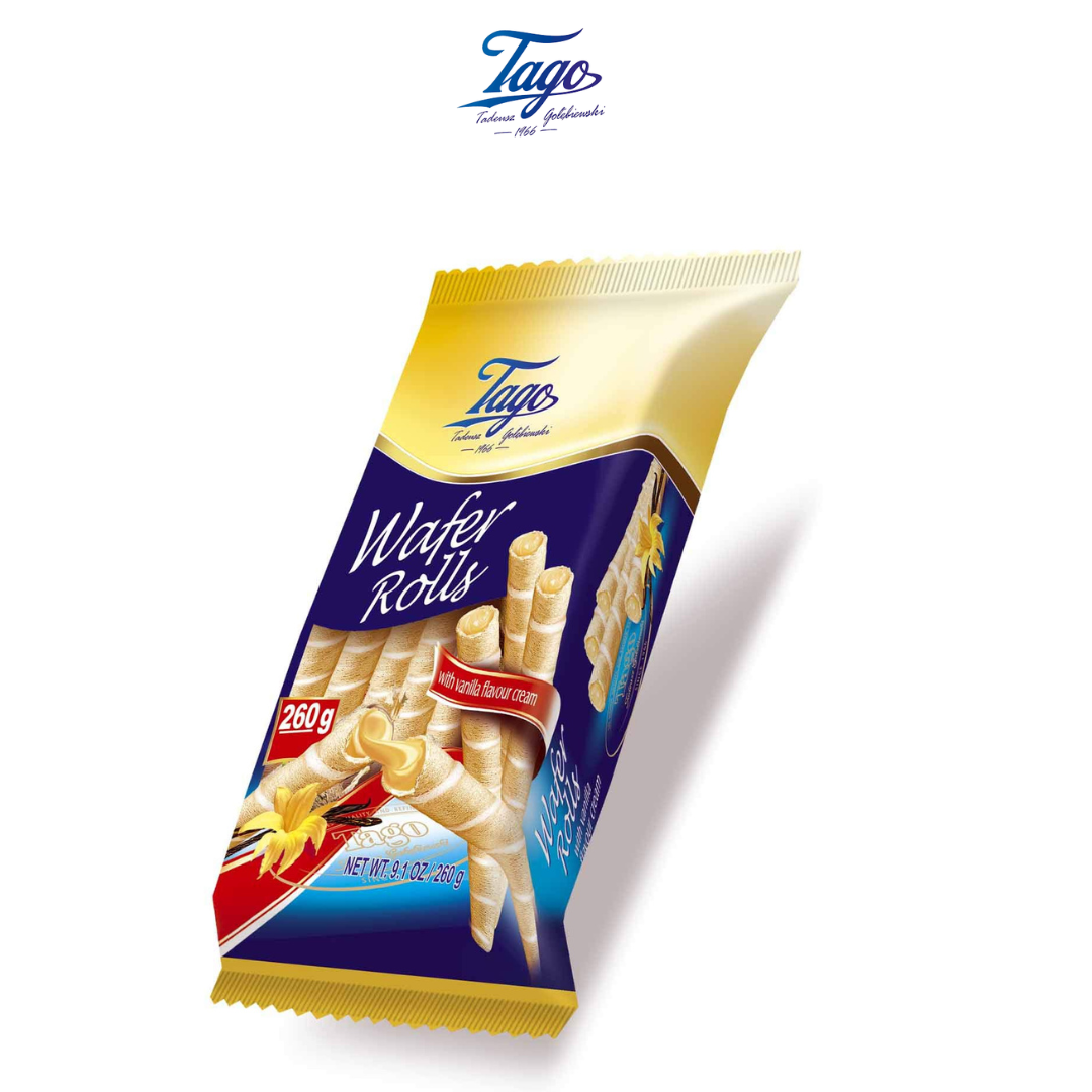 Tago Wafer Rolls - 3 Flavours (260g)