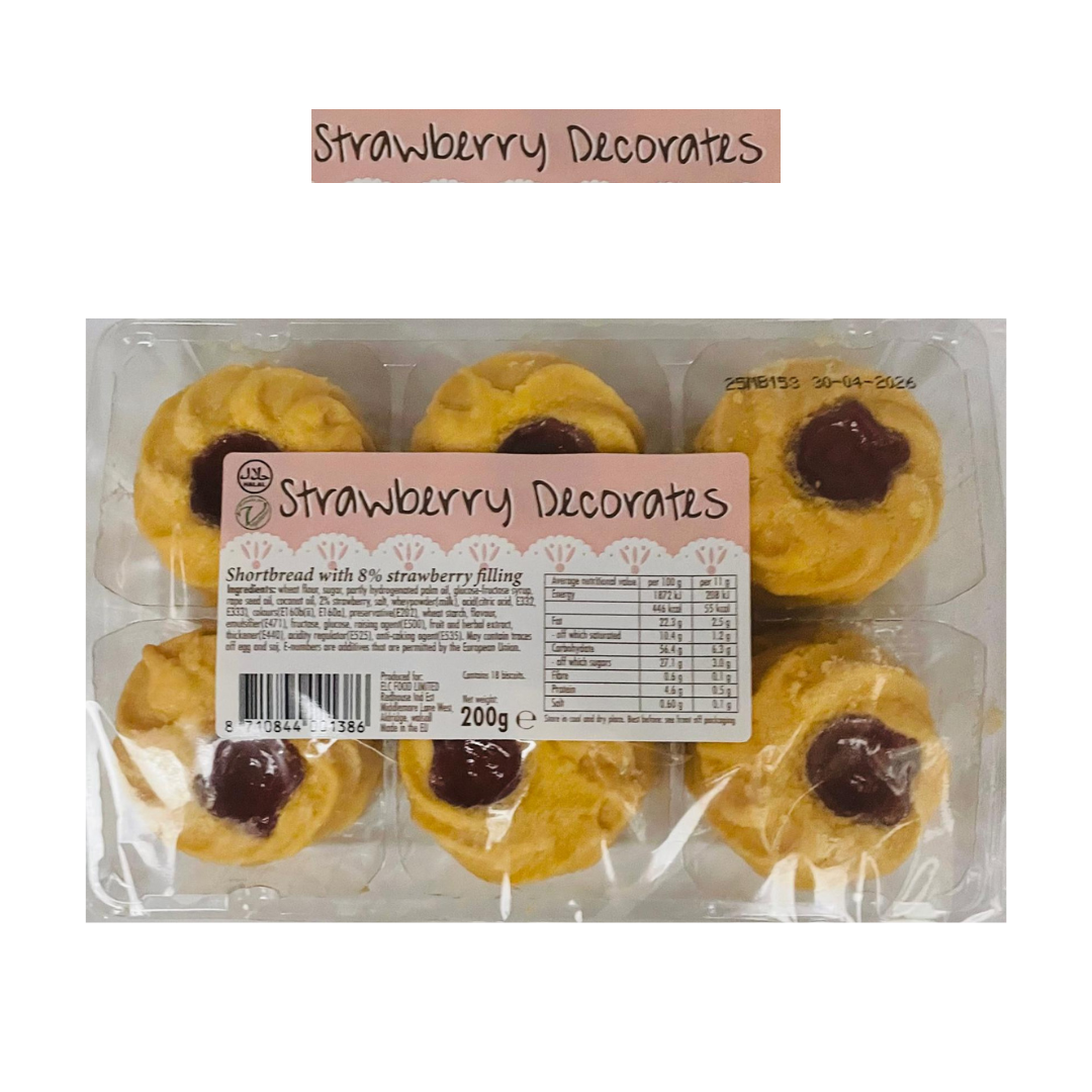 Strawberry Decorates – 18 pcs