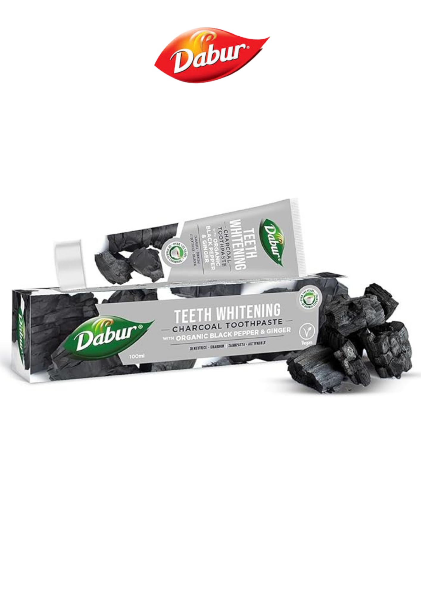 Dabur Charcoal Organic Toothpaste - 100ml