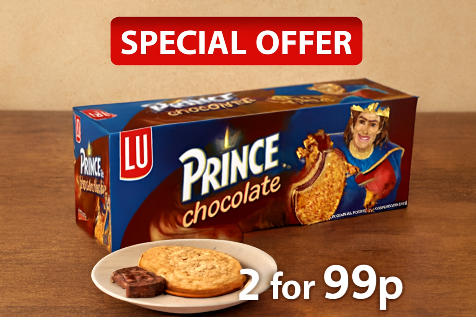 LU Prince Chocolate Biscuits 95g