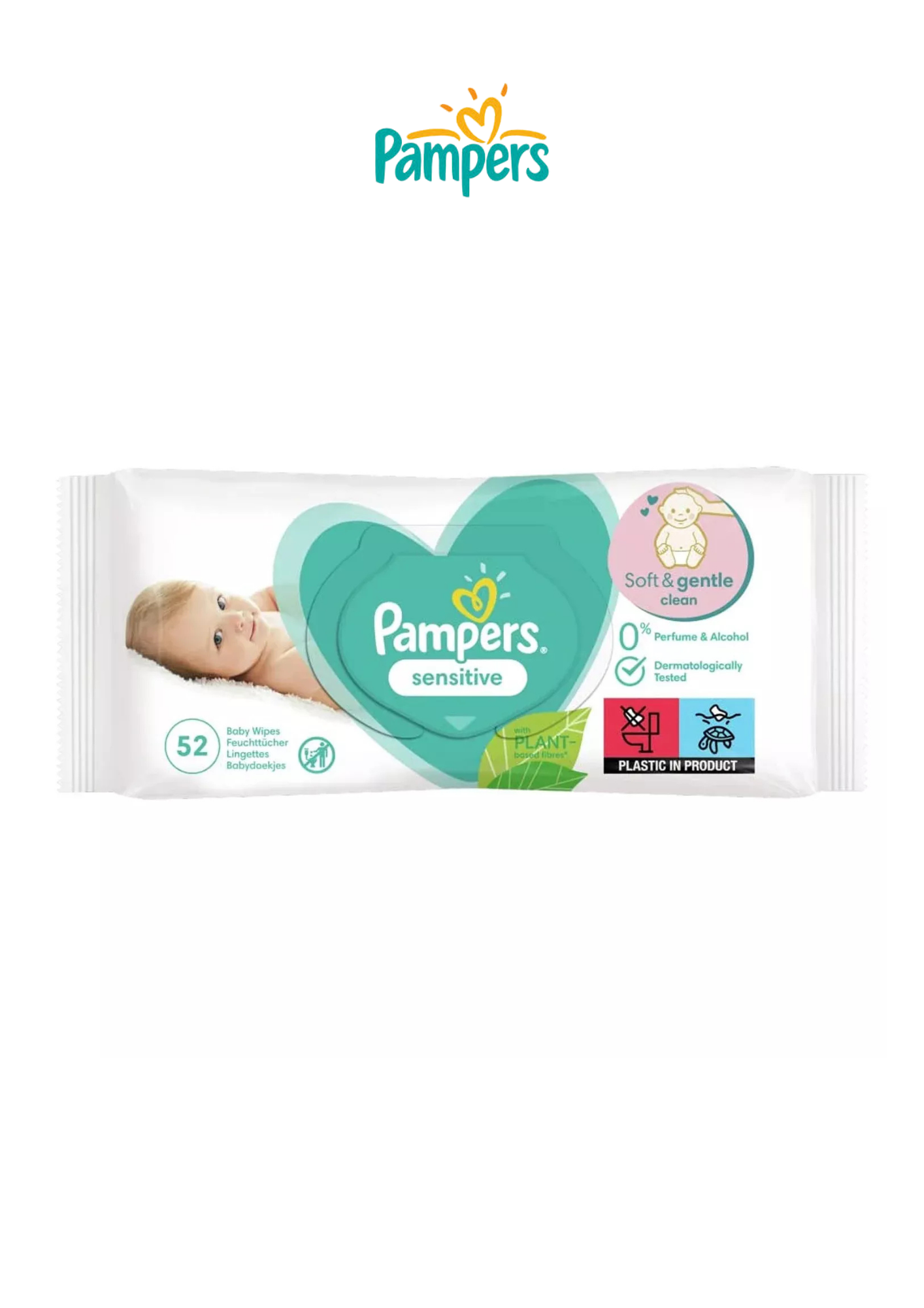 Pampers Sensitive Baby Wipes – 52 Pack