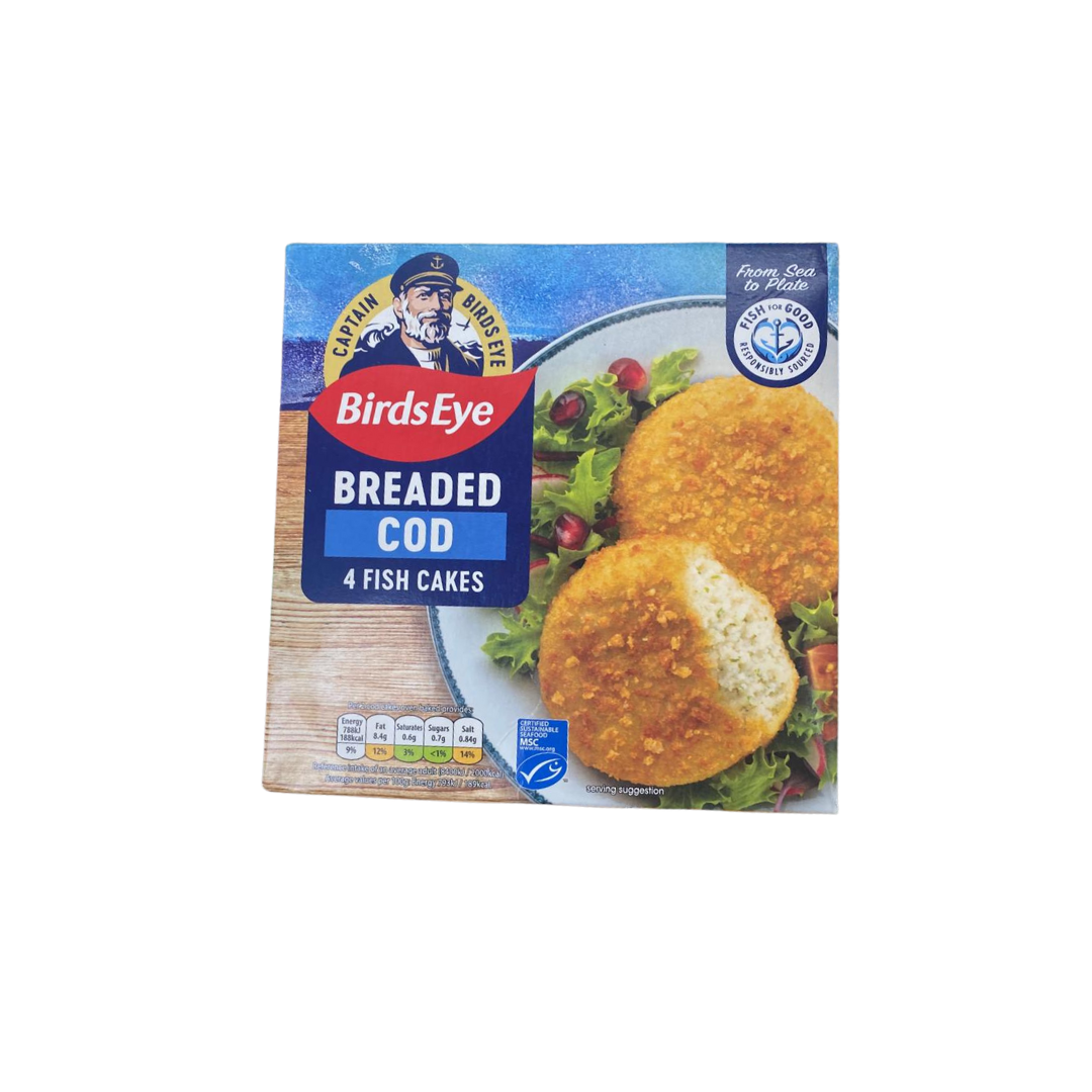 Birds Eye 4 Breaded Cod Fish Cakes 198g