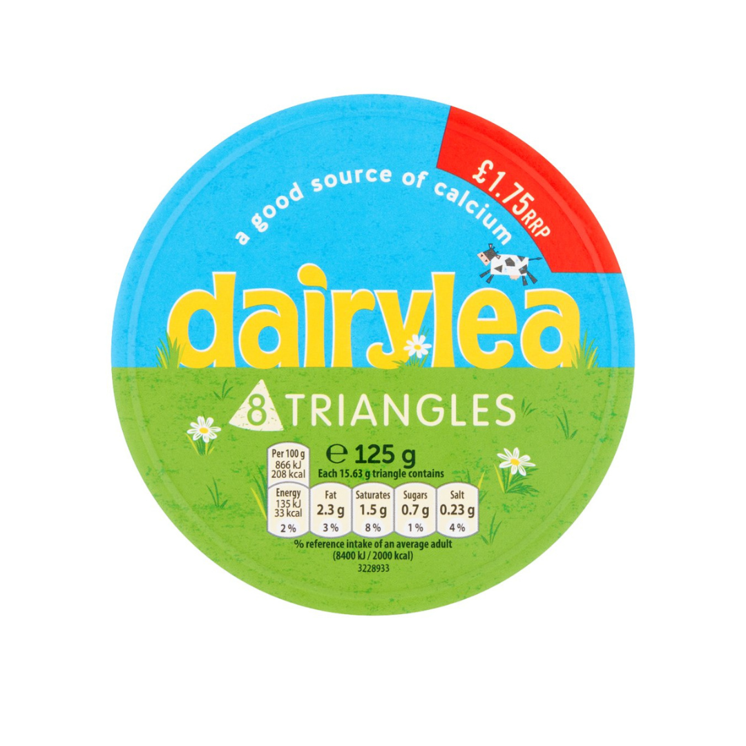 Dairylea Cheese Triangles 8 Pack - 125g