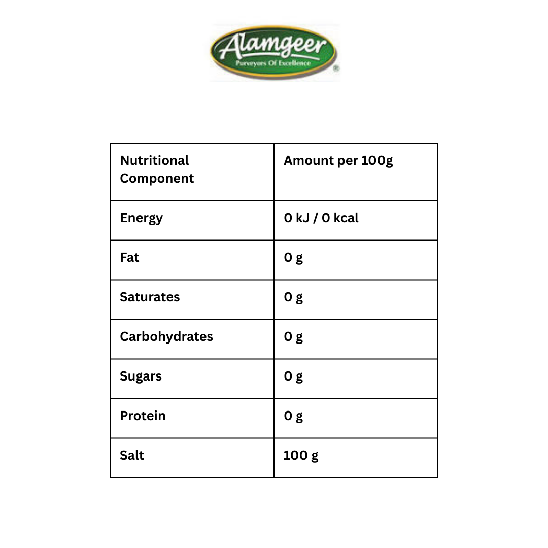 Alamgeer Whole Black Salt 375g