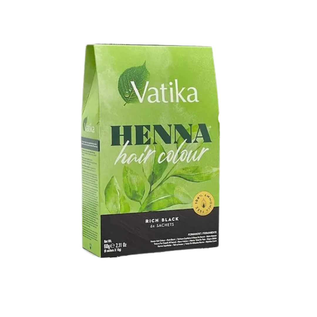 Vatika Henna Permanent Hair Color Rich Black