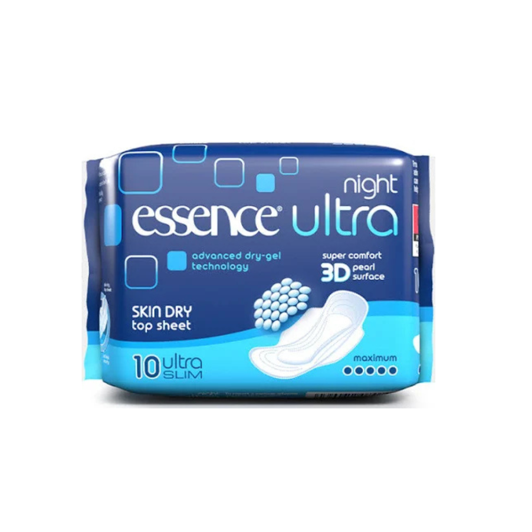 Essence Ultra Slim Night Sanitary Pads 10pk