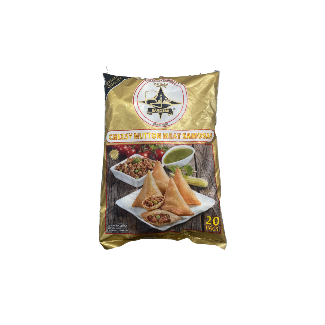 Rajas Cheesy Mutton Samosas 20 Pack.