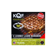 KQF 4 Jumbo Texan Quarter Pounder Lamb Burgers