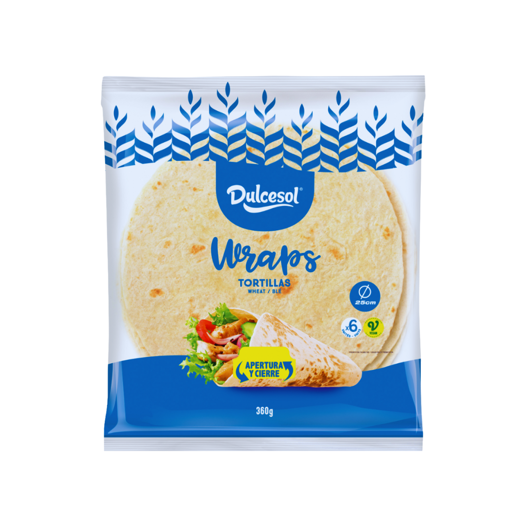 Dulcesol 6 Tortilla Wraps 360G