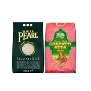 White Pearl Basmati Rice 10kg FREE 10kg PEARL CHAPATTI ATTA