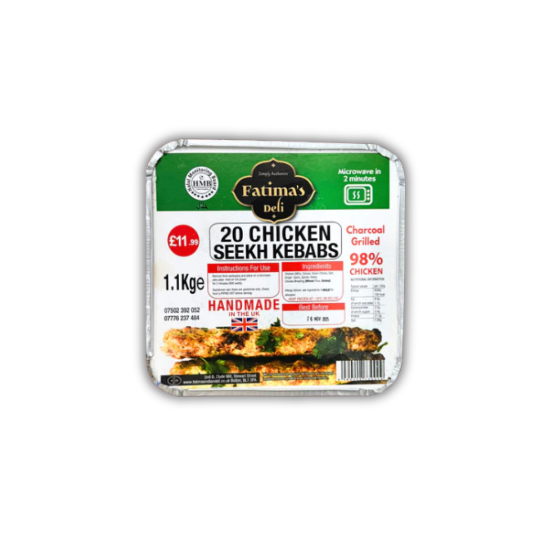 Fatima’s 20 Chicken Seekh Kebabs 1.1kg