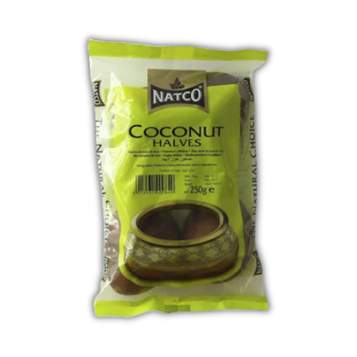 Natco Coconut Halves 250 g (Dry Coconut – Copra)