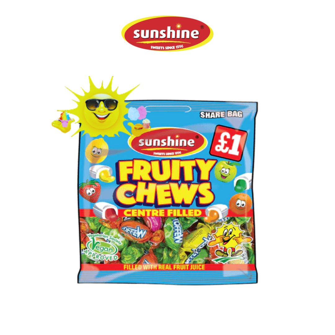 Sunshine Fruity Chews Centre Filled 120g