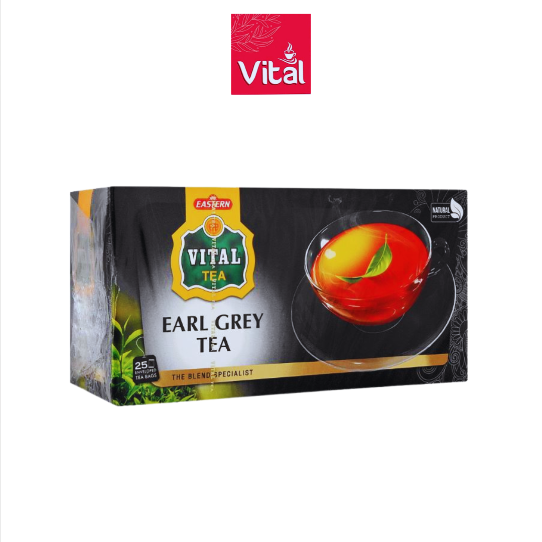 Vital Earl Grey Tea Bags, 25-Pack