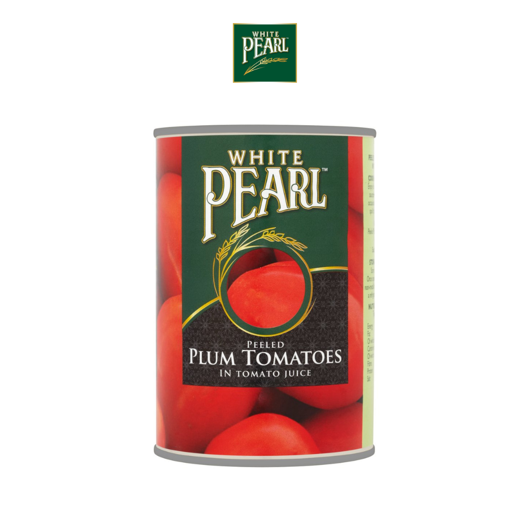 White Pearl Peeled Plum Tomatoes in Tomato Juice