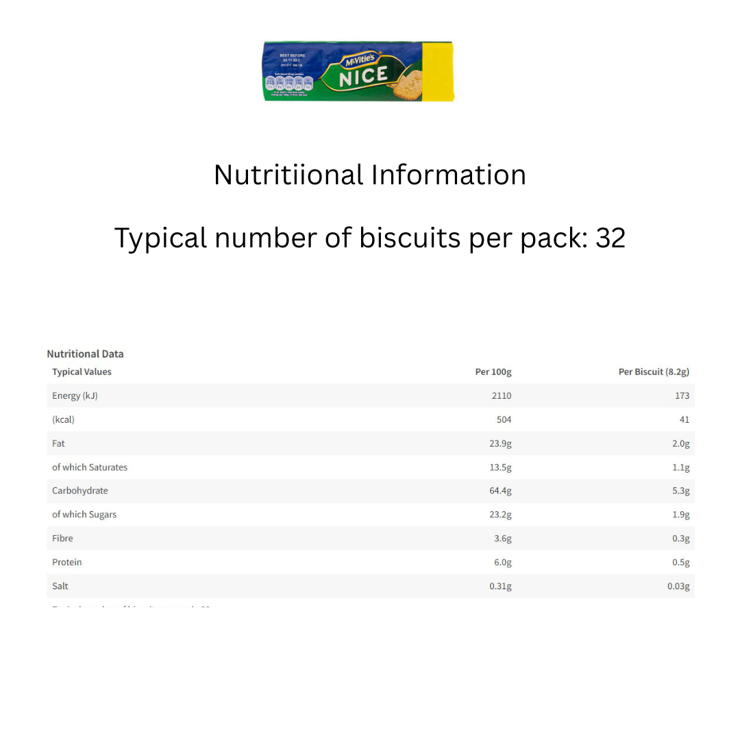 McVitie's Nice Biscuits – 250g