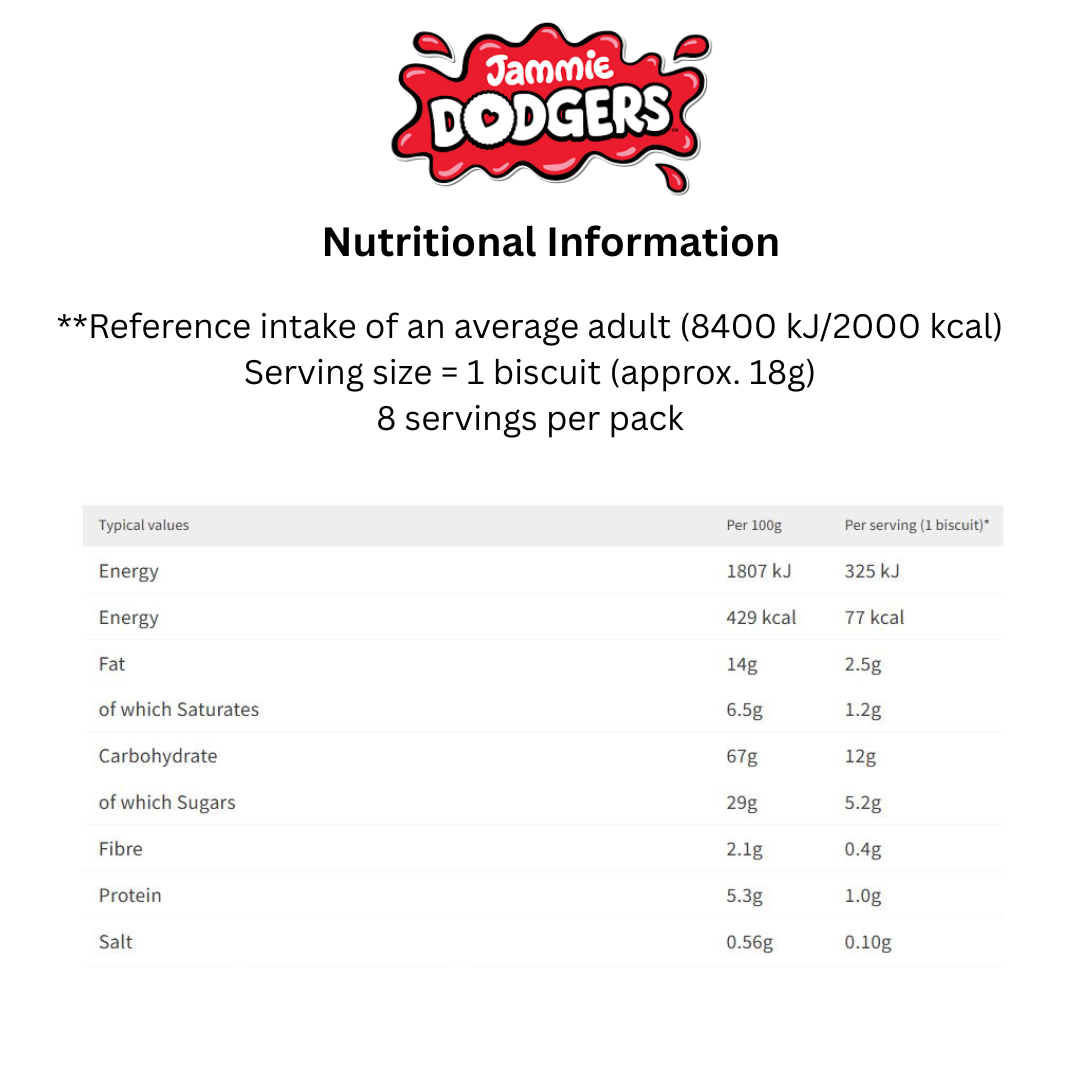 Jammie Dodgers Raspberry Flavour Biscuits – 140g