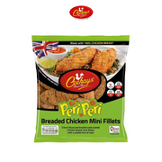 Ceekays Peri Peri Breaded Chicken Mini Fillets.