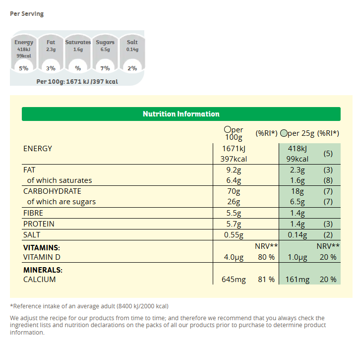 Kellogg’s Frosties Cereal Breakfast Bar (4 × 25 g)