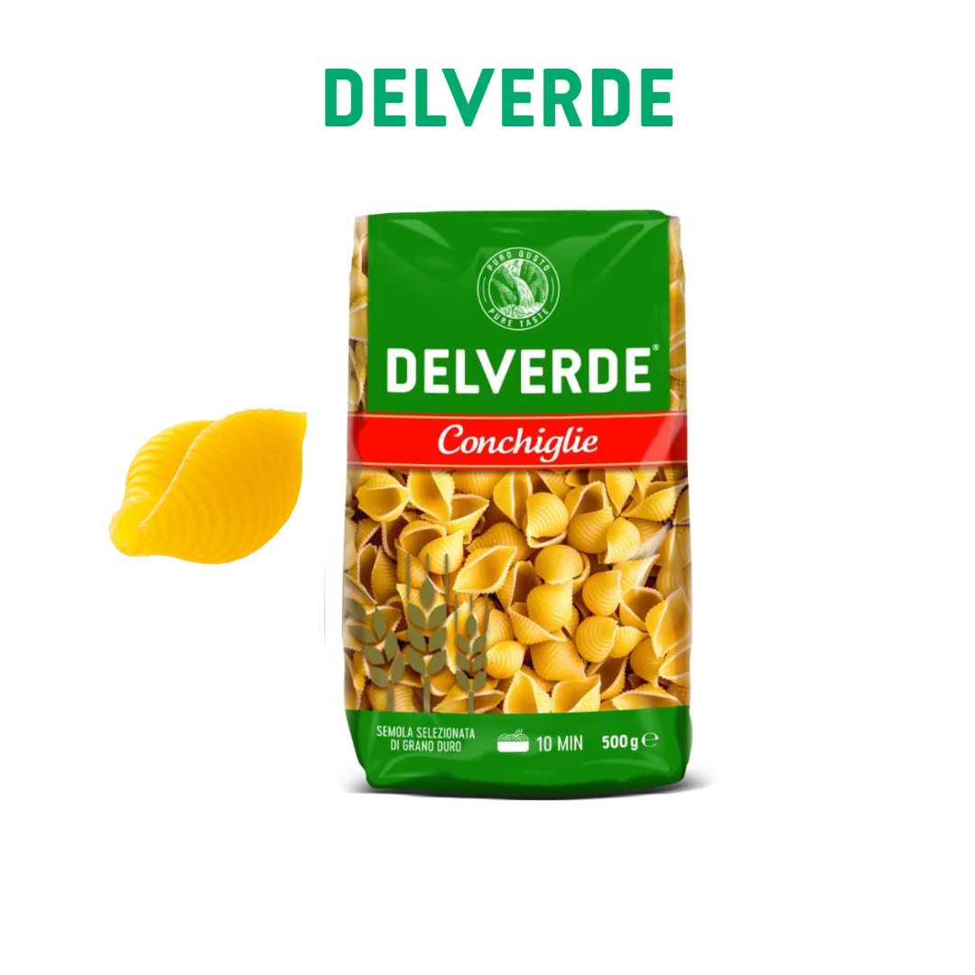 Delverde Premium Italian Pasta : Elche, Maccheroni, Farfalle, Conchiglie