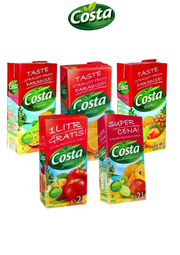 Costa Soft Drinks Mix - 2L - Apple, Orange, Multivitamin, Exotic & Tropical Flavours
