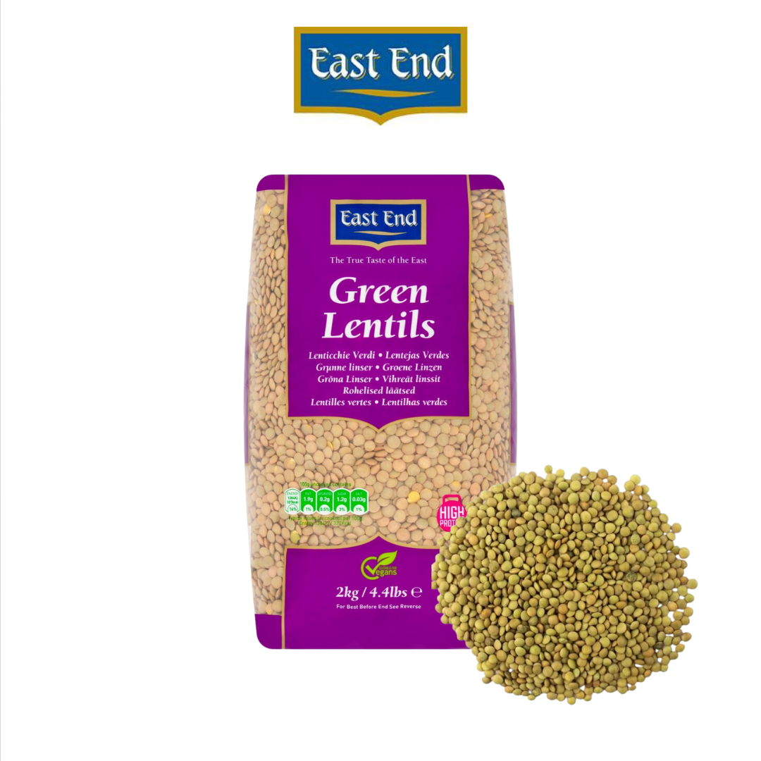 East End Green Lentils - 500g & 2kg Options | Sabut Masoor Dal