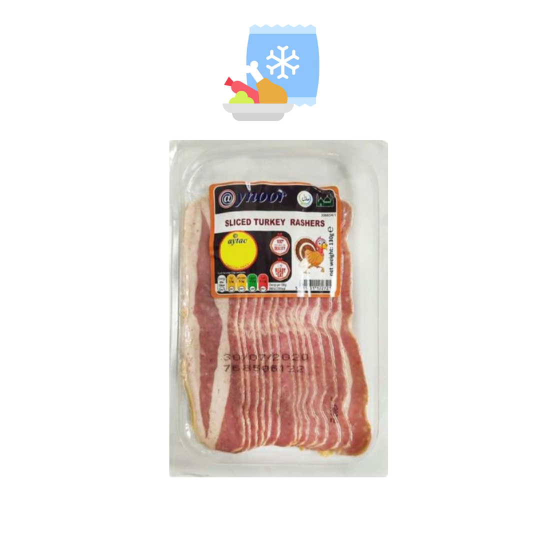 Aynoor Sliced Turkey Rashers Breast - 130g