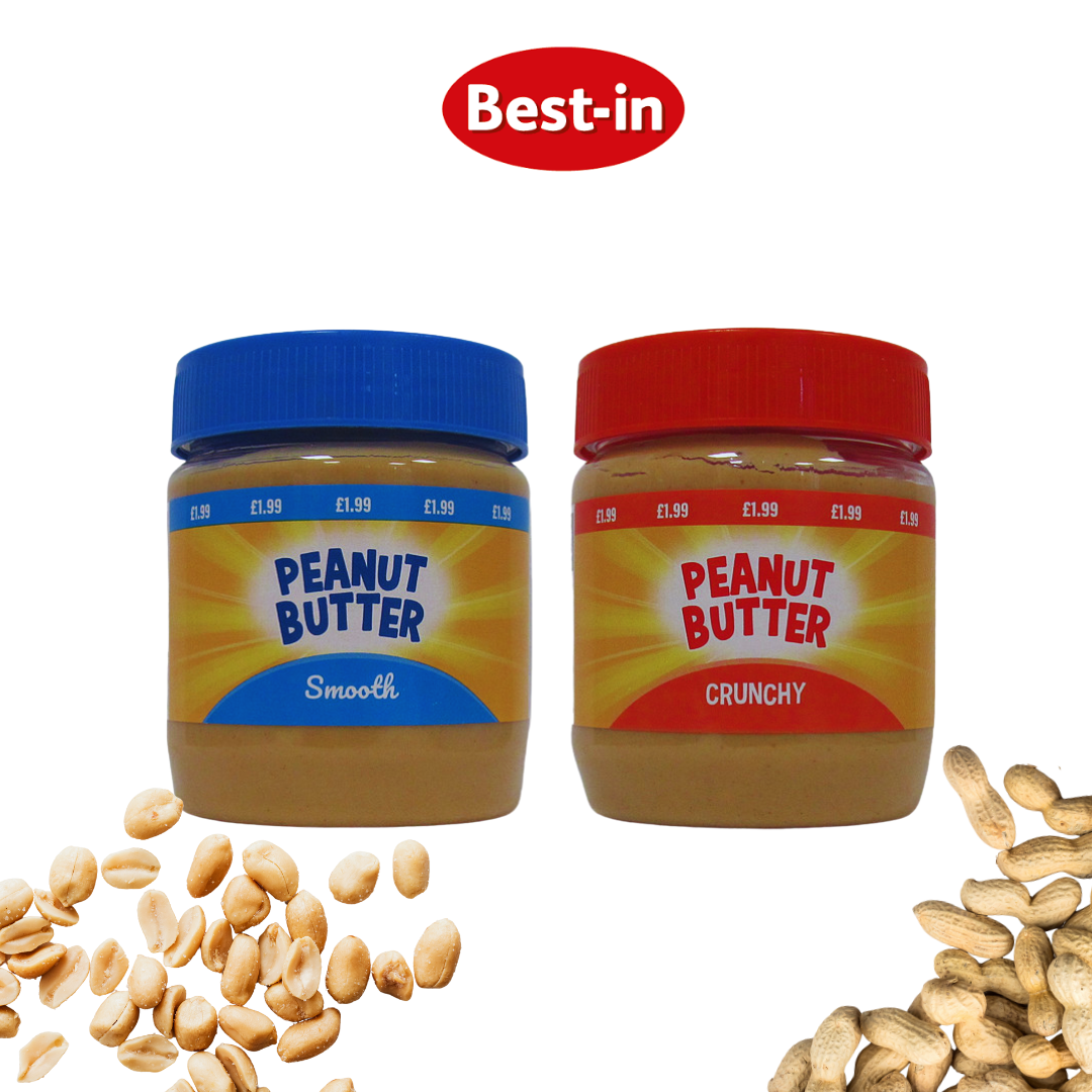Best-In Peanut Butter 340g - Smooth & Crunchy Variants