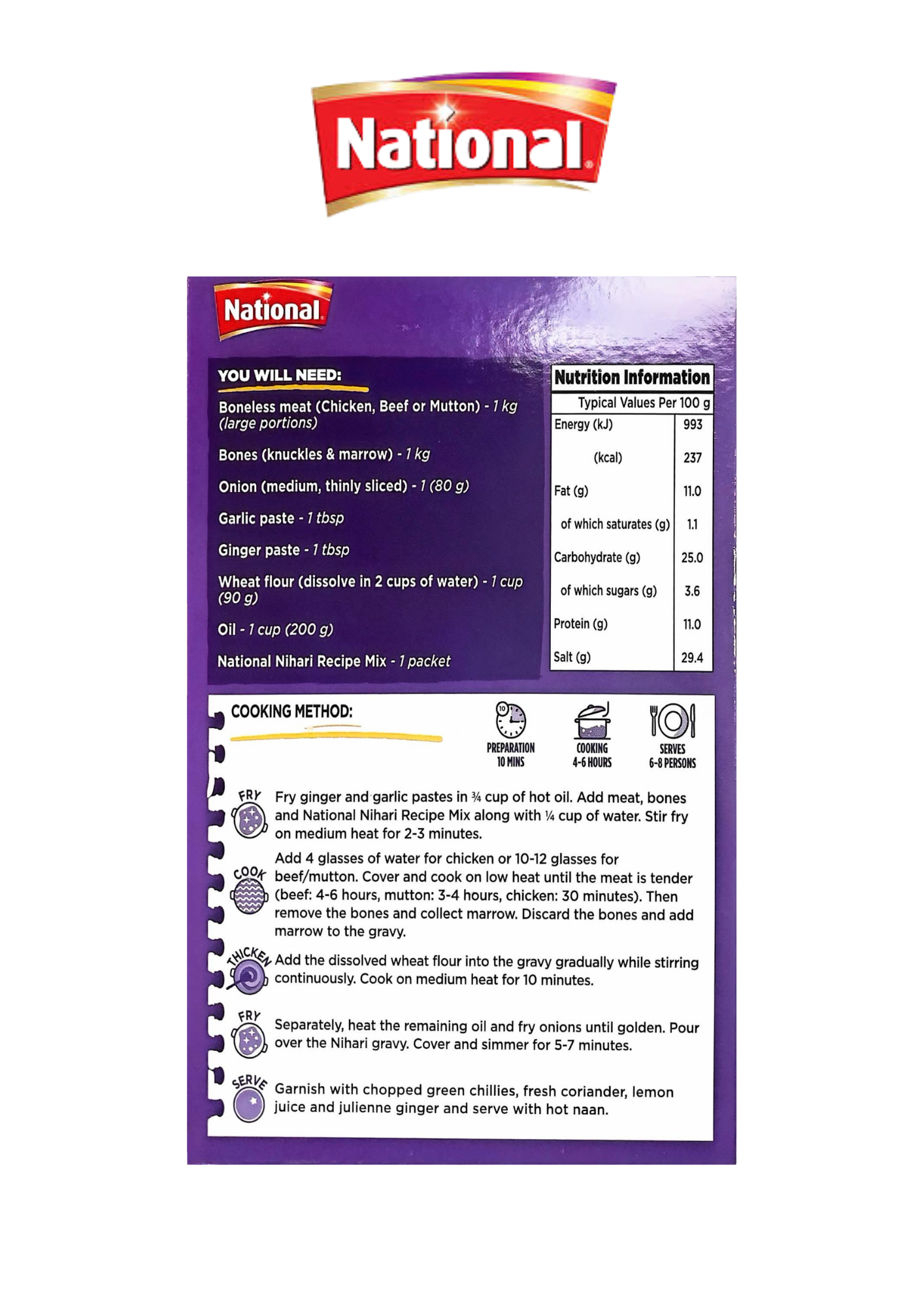 National Nihari Recipe Mix