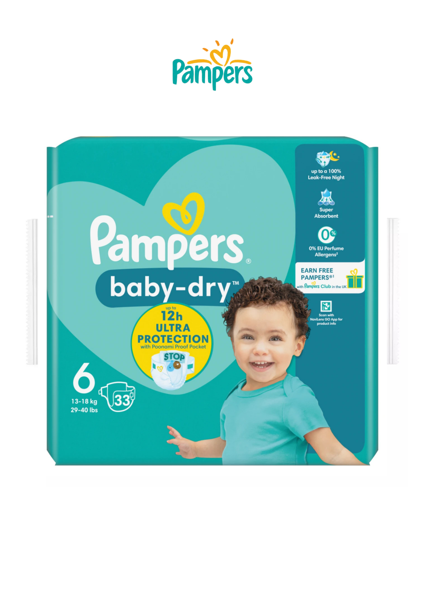 Pampers Baby-Dry Nappies Size 6 13-18kg